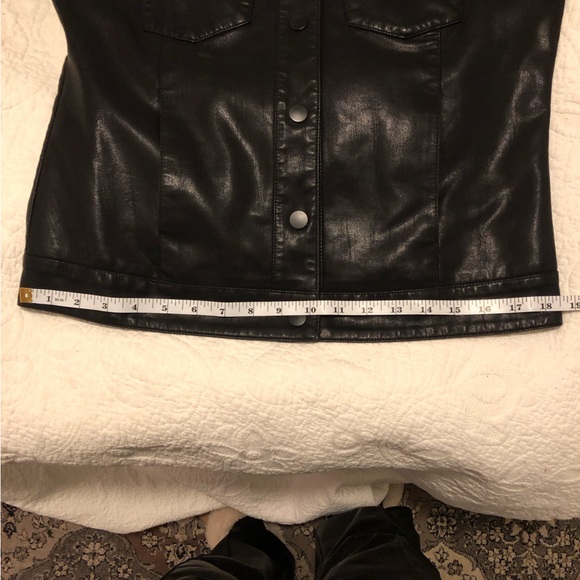 Joe Fresh pleather size Med black jacket - Picture 10 of 10